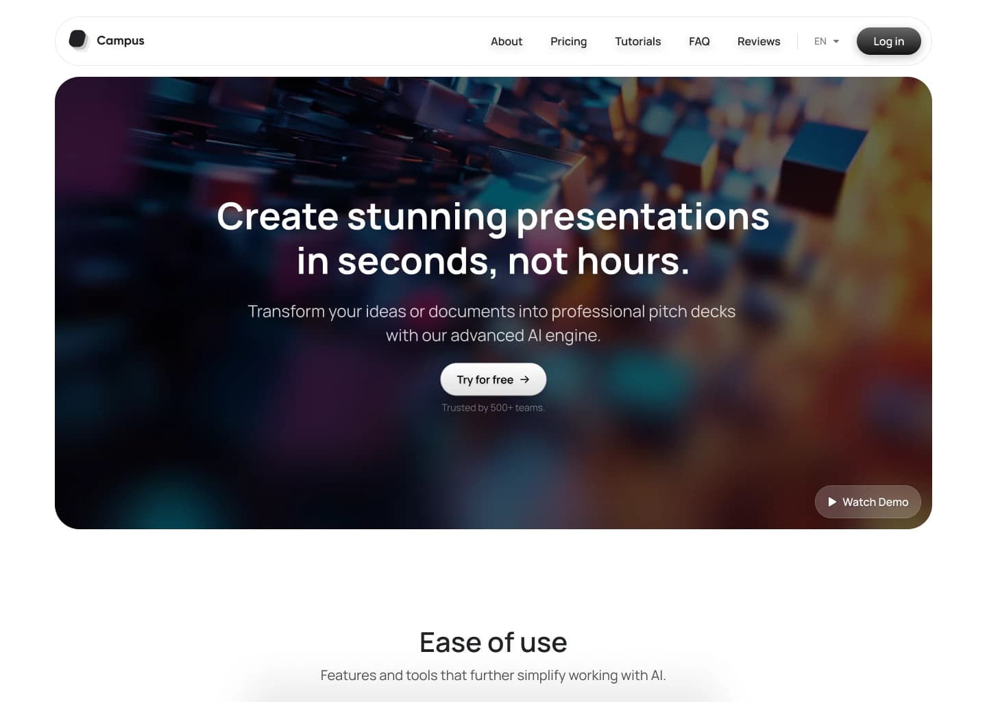 After: Entry Point Redesign